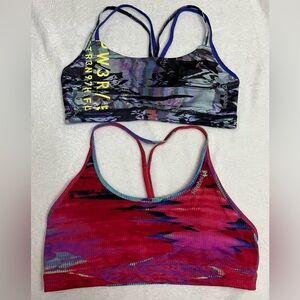 Reebok women’s size medium multicolored pull-on sports bras